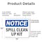 Signmission Spill Clean Up Kit, 14 in W x Rectangle, Plastic OS-2PACK-NS-P-1014-L-16608 - alternate 2
